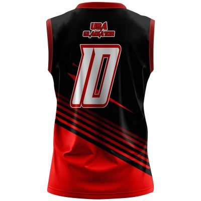 Men Volleyball Sleeveless Jersey Back